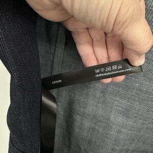 LOCKER ROOM dress denim midi backless cutout club night out party blue S